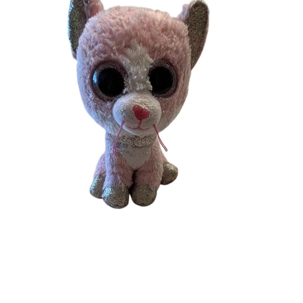 Ty Beanie Boos Fiona the Pink Cat‎ Plush Toy